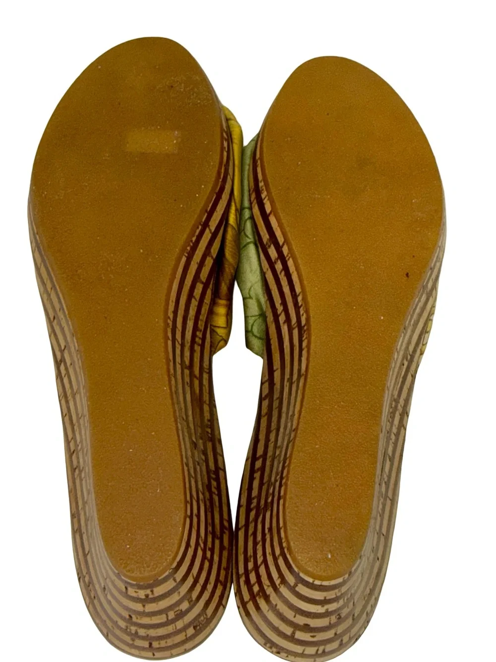 FERRAGAMO SILK SCARF WEDGE SANDALS